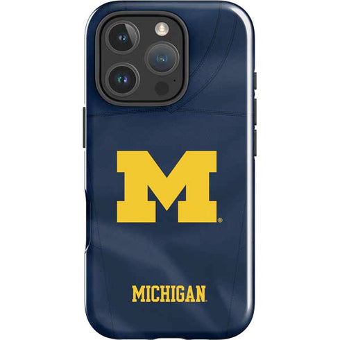 University of Michigan Blue Jersey iPhone 16 Pro Impact Case
